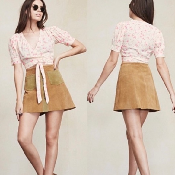 Reformation Tops - NWT Reformation Potion Hyde Park Print Top L